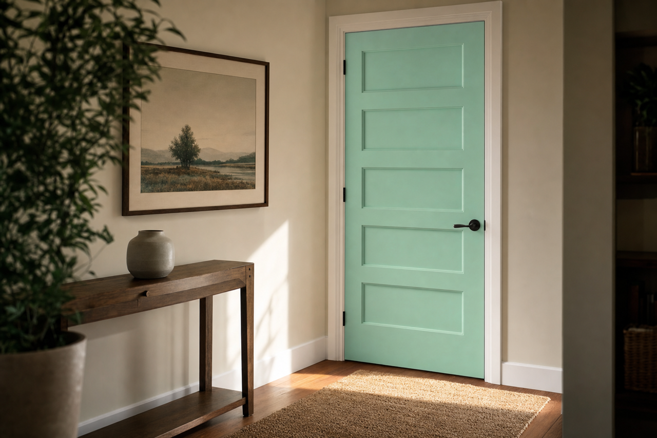 Lady by Benjamin Moore on interior-doors