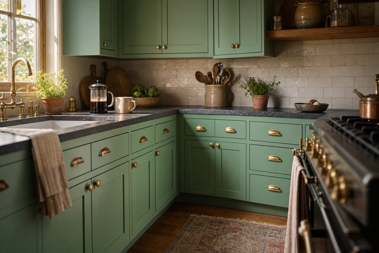 Northern by Benjamin Moore on cabinets