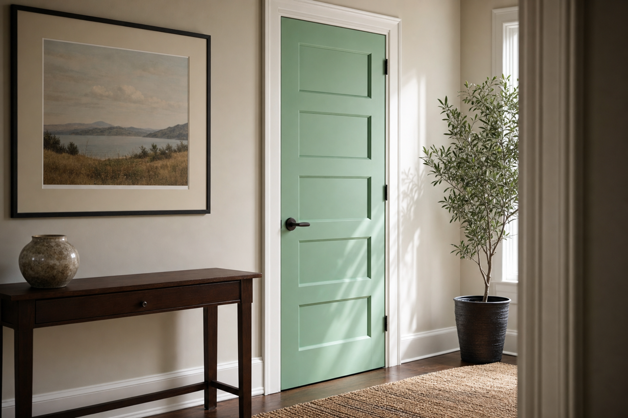 Northern by Benjamin Moore on interior-doors