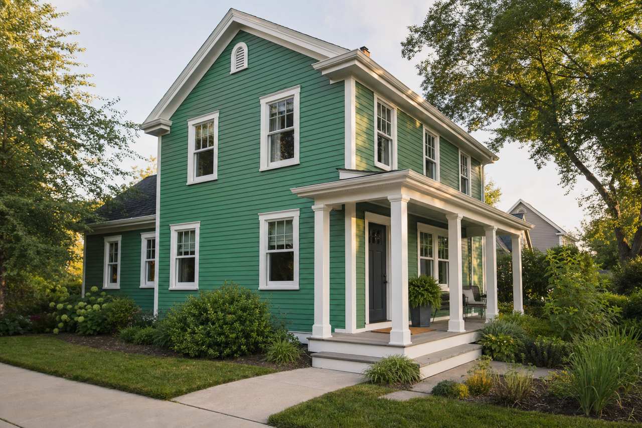 Luck by Benjamin Moore on exterior