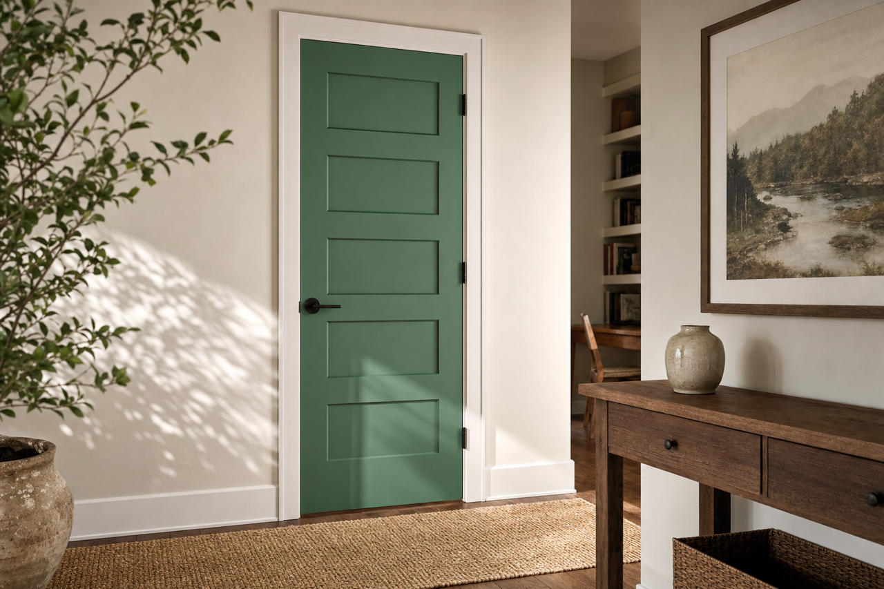 Luck by Benjamin Moore on interior-doors