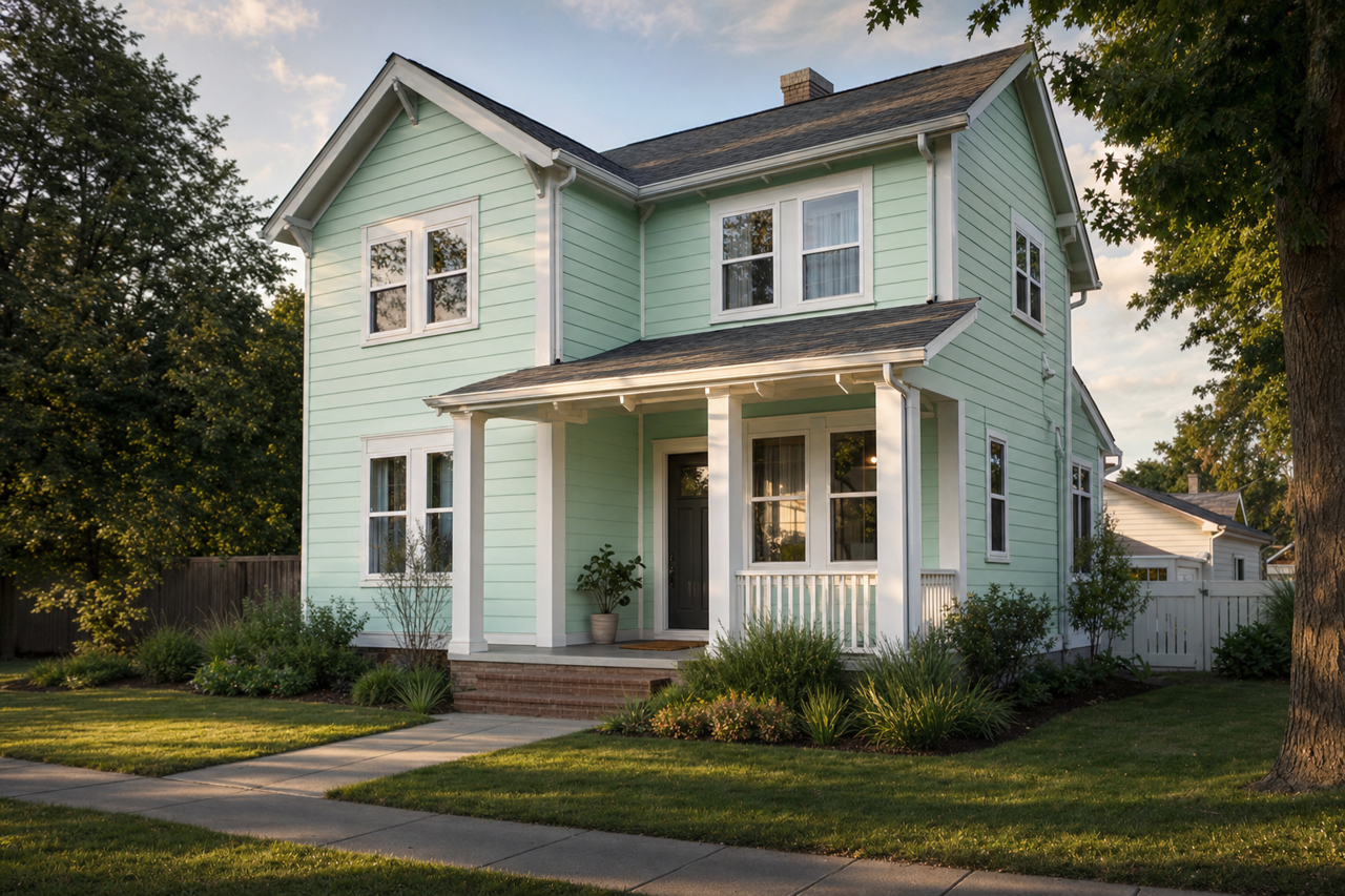 Gentle by Benjamin Moore on exterior