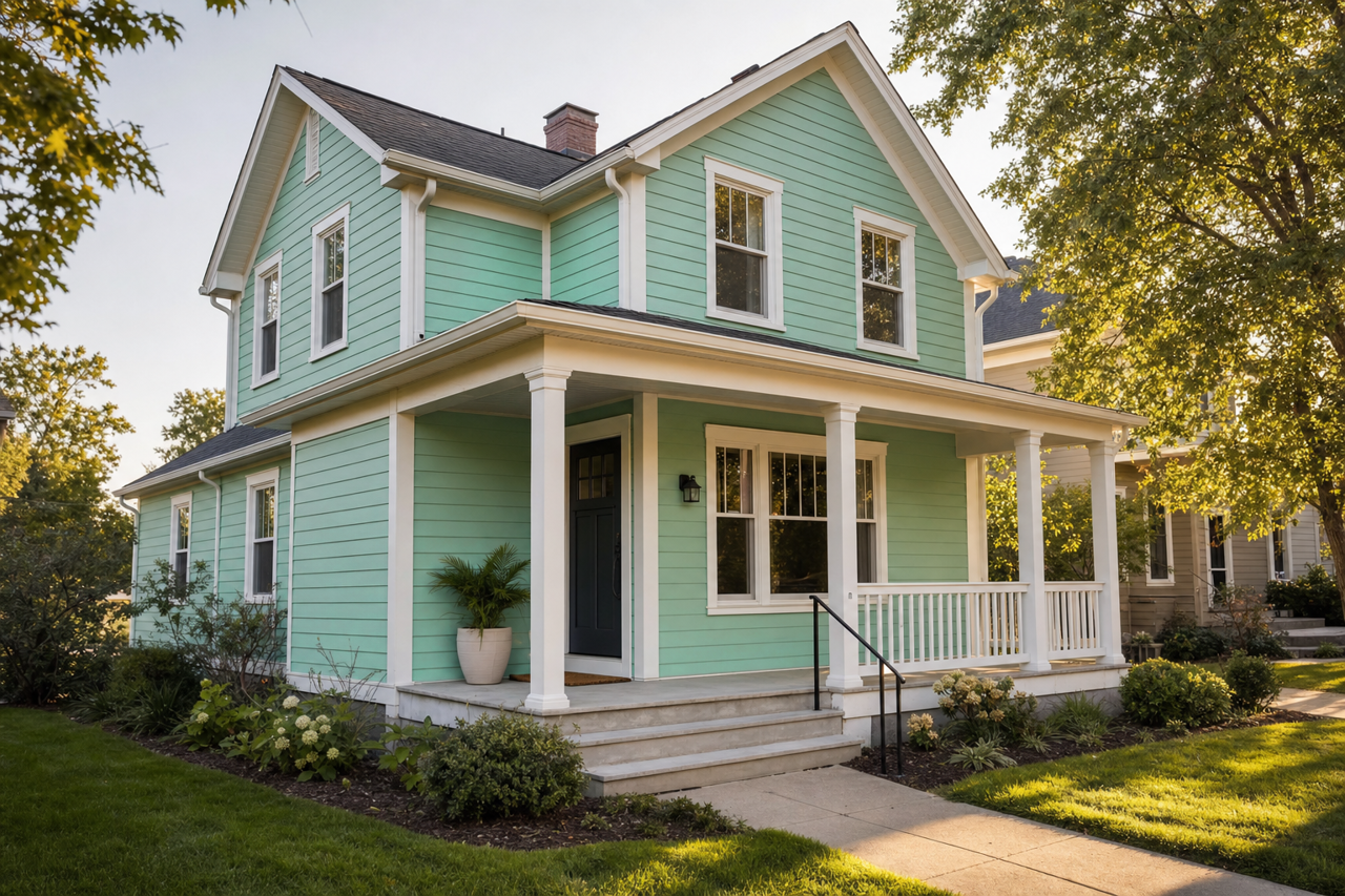 Spring by Benjamin Moore on exterior