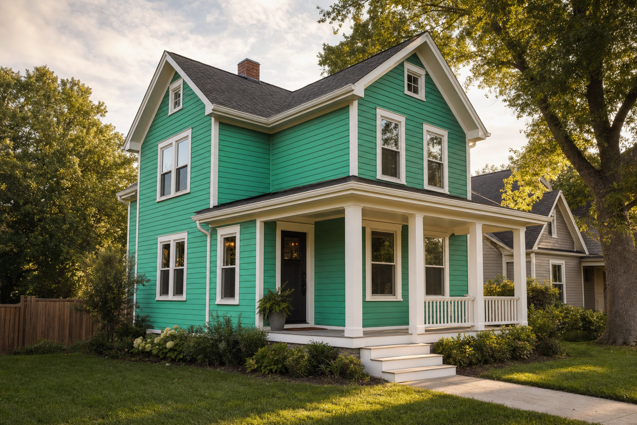 Island Getaway by Benjamin Moore on exterior