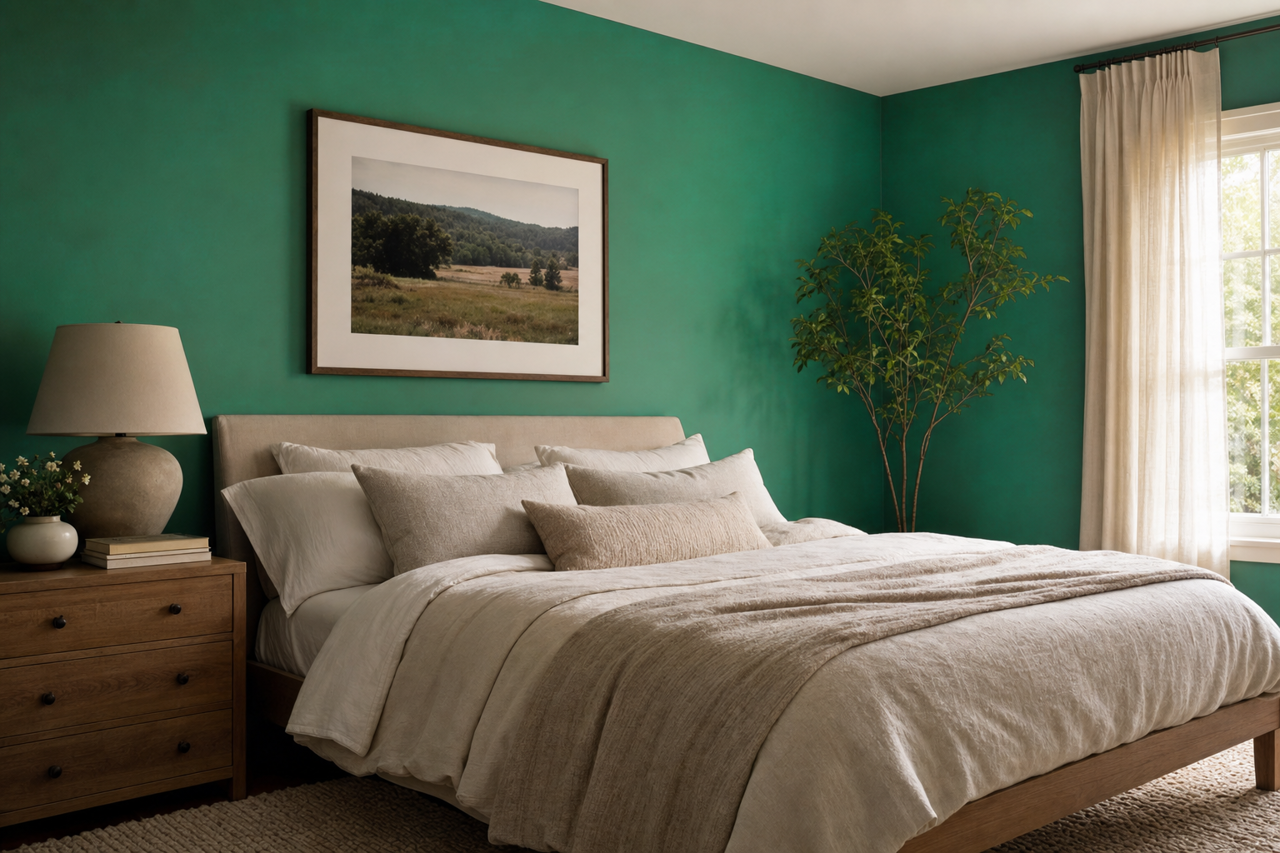 Peridot by Benjamin Moore on interiors