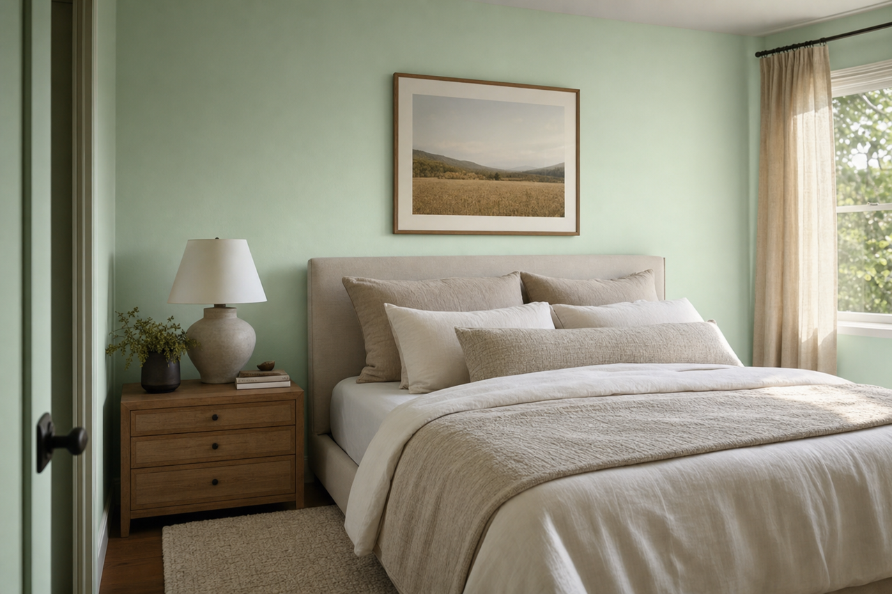 Quartz by Benjamin Moore on interiors