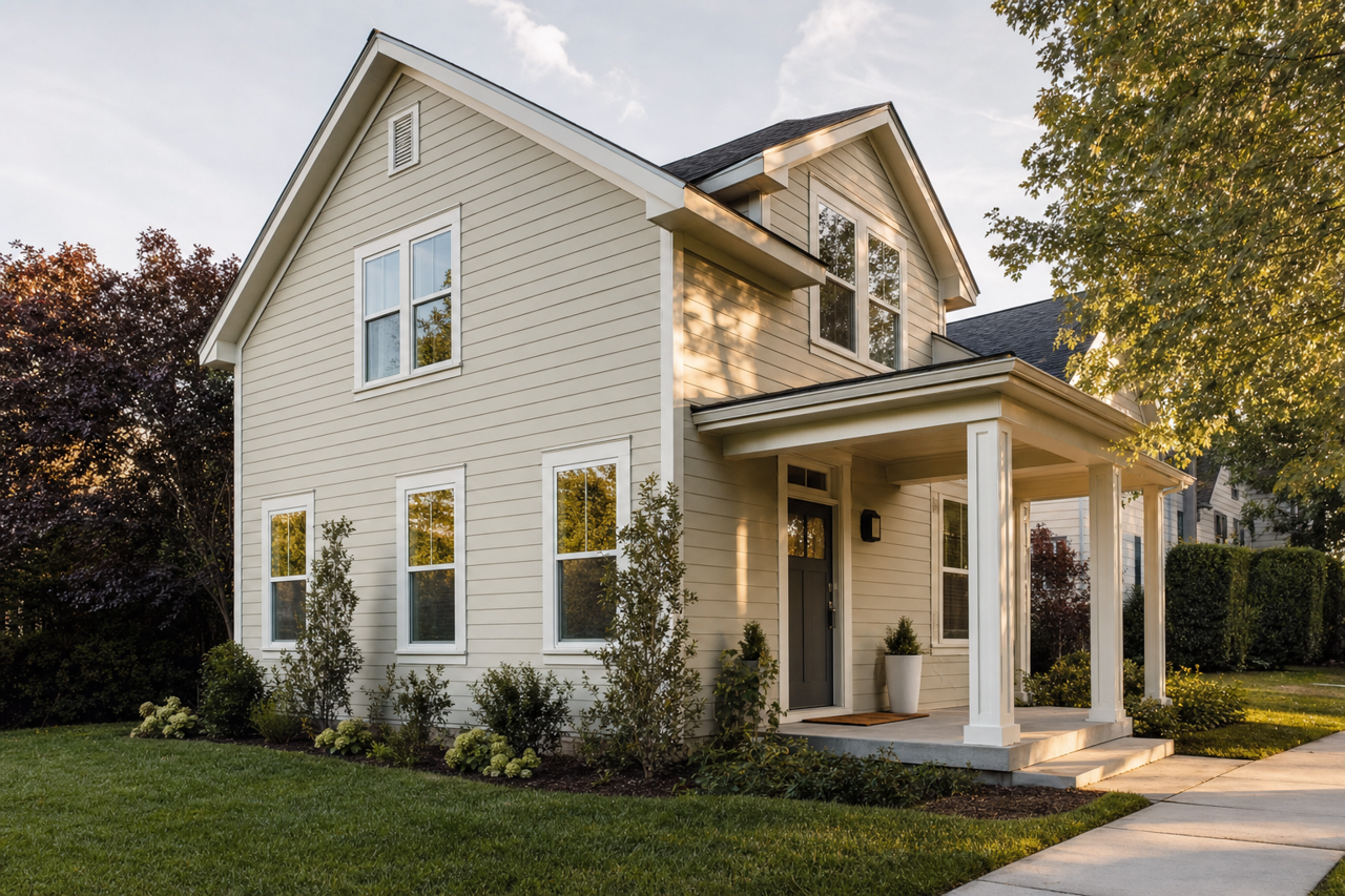 Greyed by Valspar on exterior