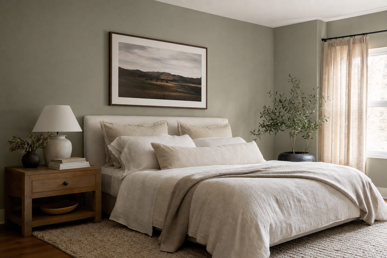 Grandma's Linen by Valspar on interiors