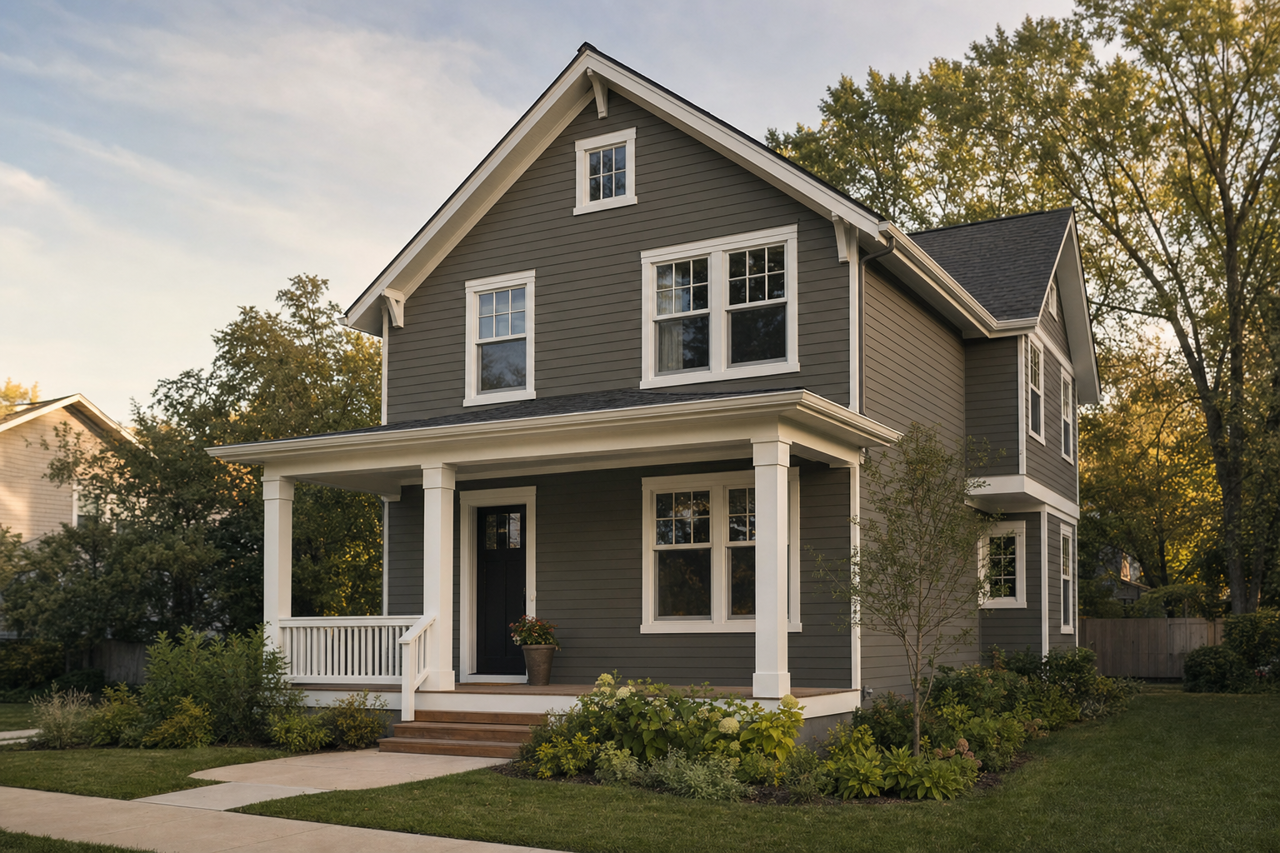 Olive Smudge by Valspar on exterior