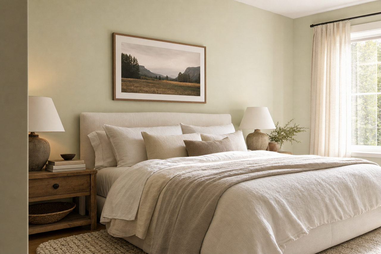 Mint Frost by Valspar on interiors