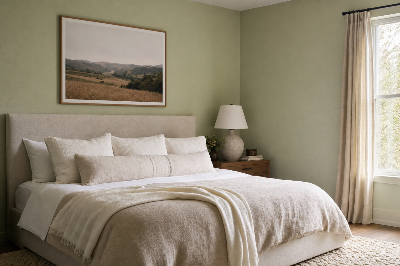 Hazy Jade by Valspar on interiors