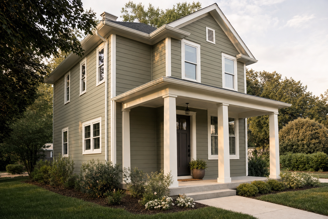Native Henna by Valspar on exterior