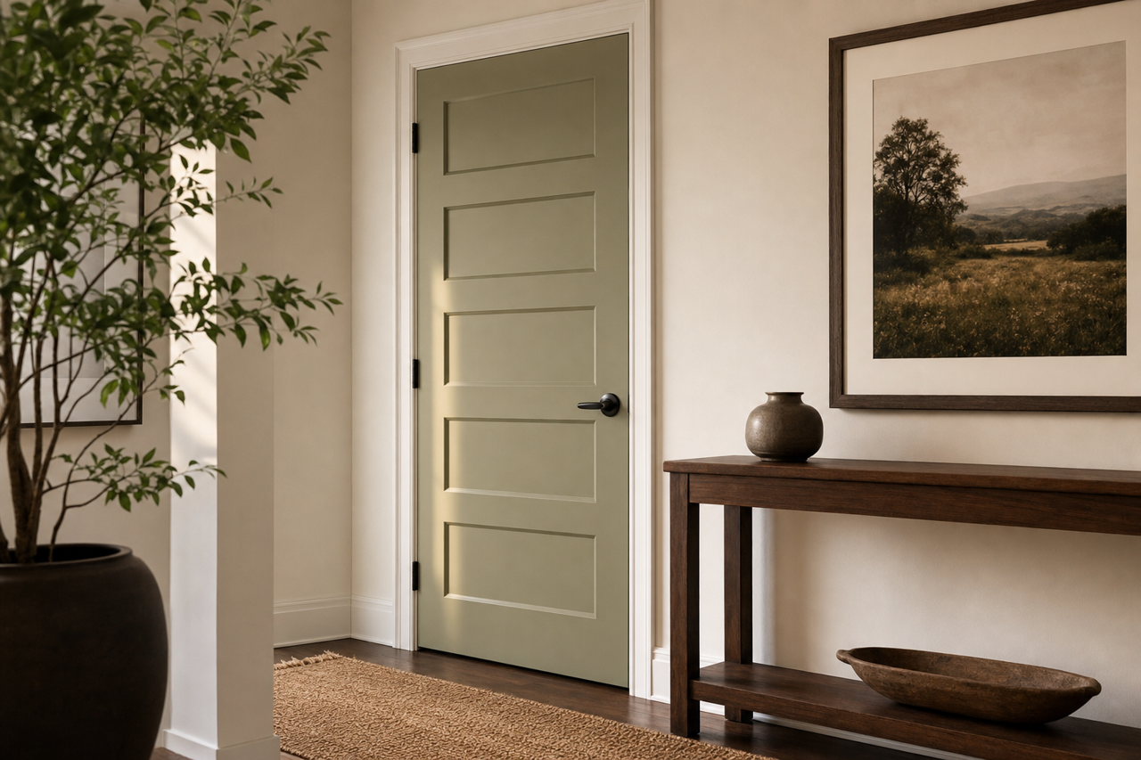 Native Henna by Valspar on interior-doors