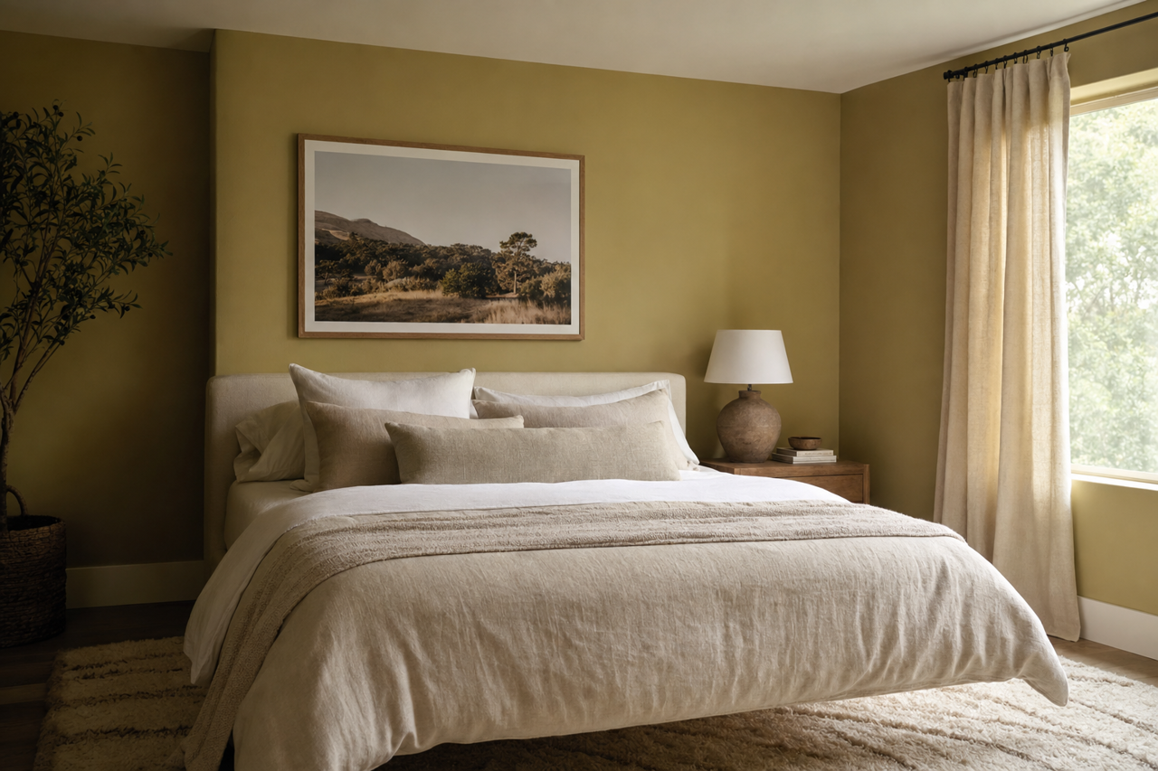 Tarragon by Valspar on interiors