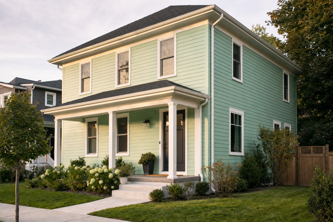 Green Supreme by Valspar on exterior