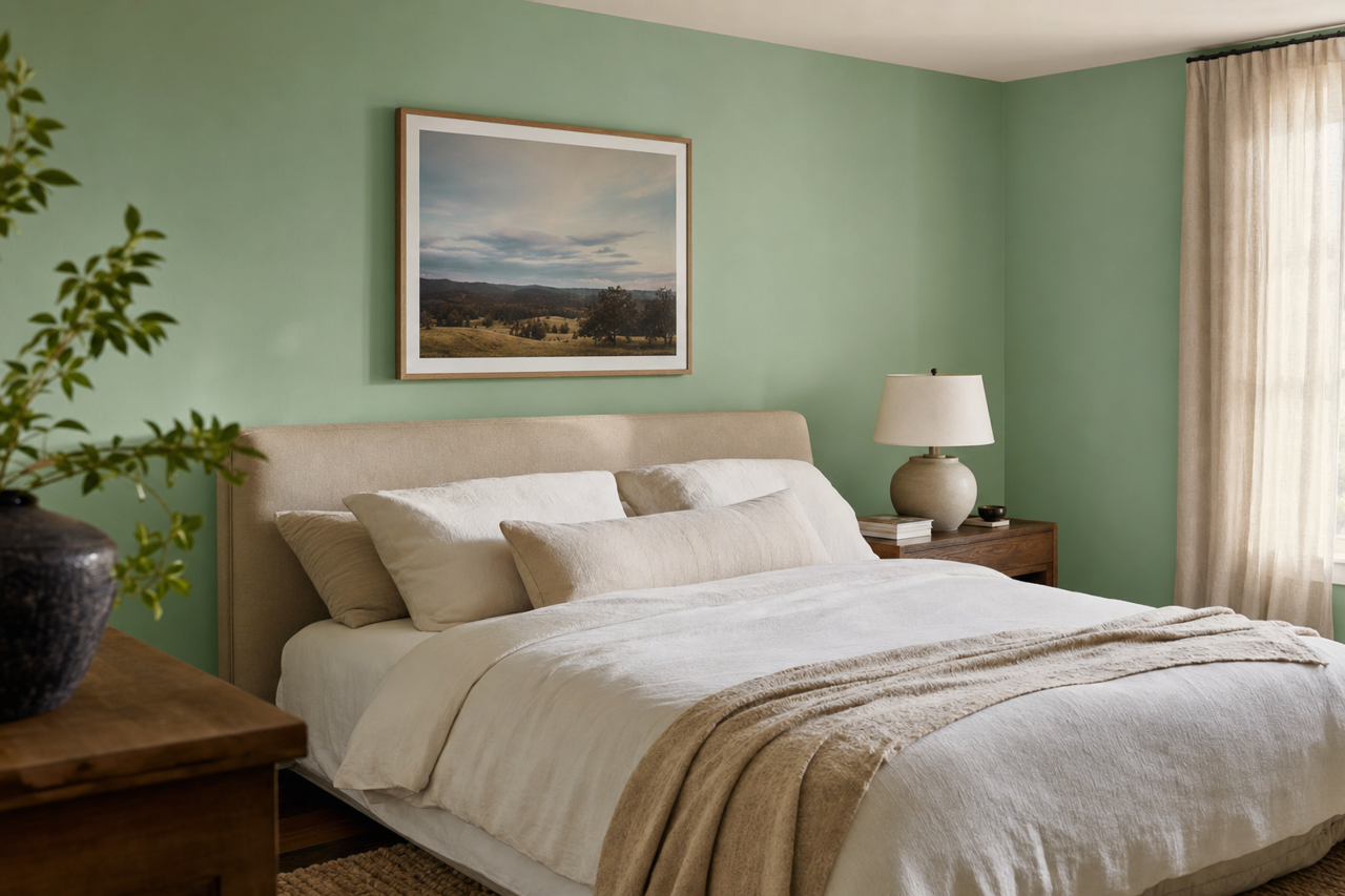 Kelp by Valspar on interiors