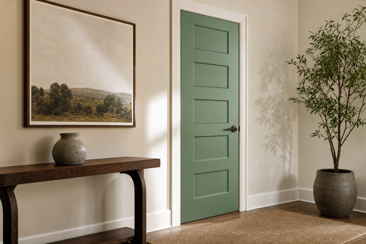 Salamander by Valspar on interior-doors