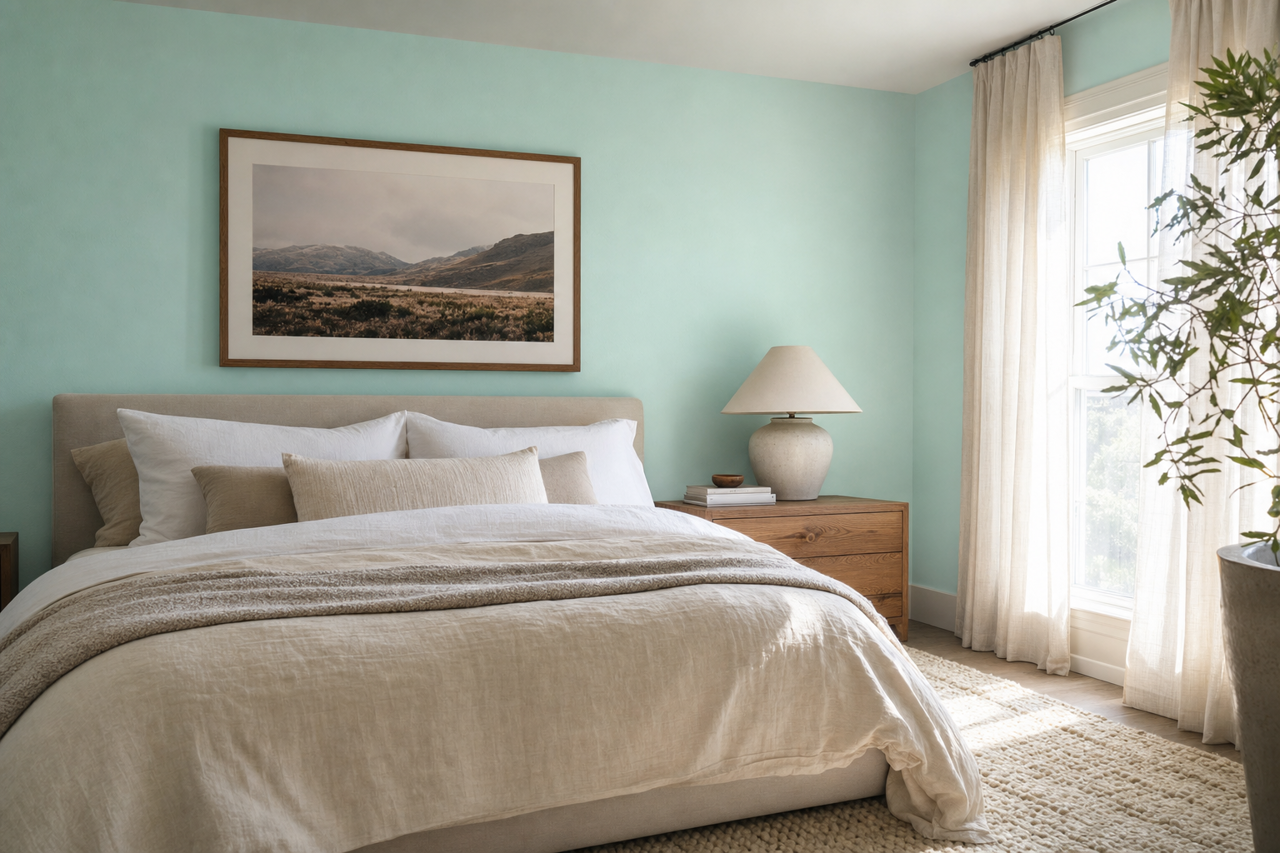 Sea Lily by Valspar on interiors