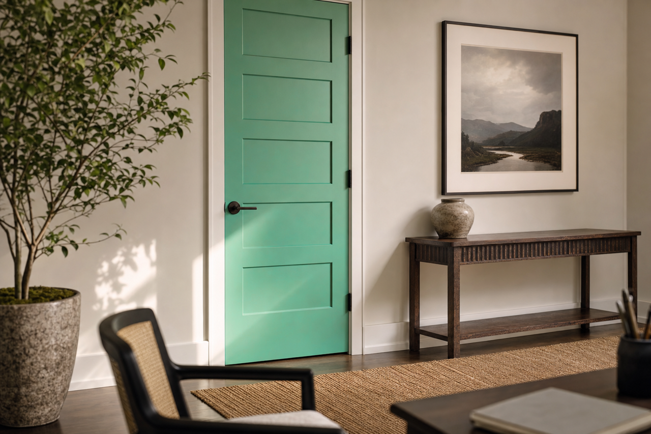 New Meadow by Valspar on interior-doors