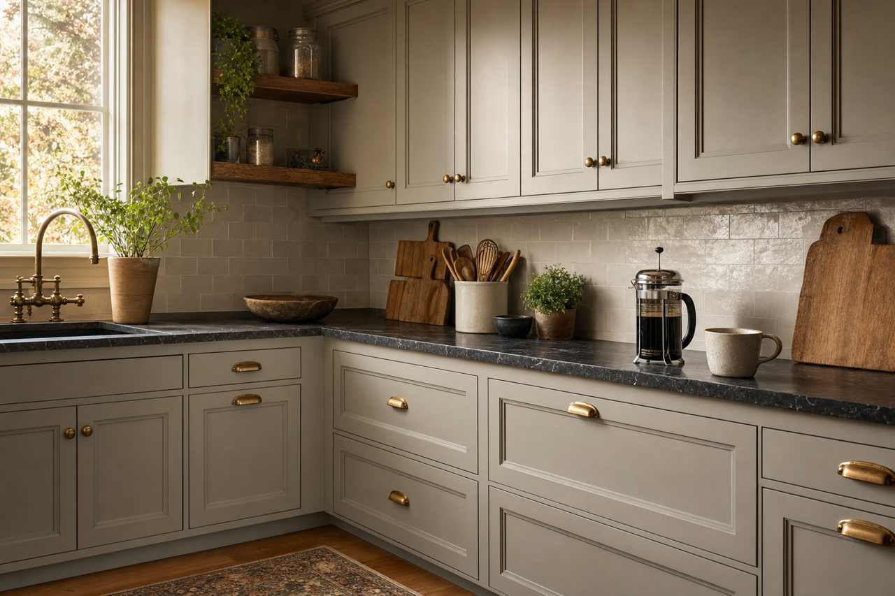 Tornado Watch by Valspar on cabinets