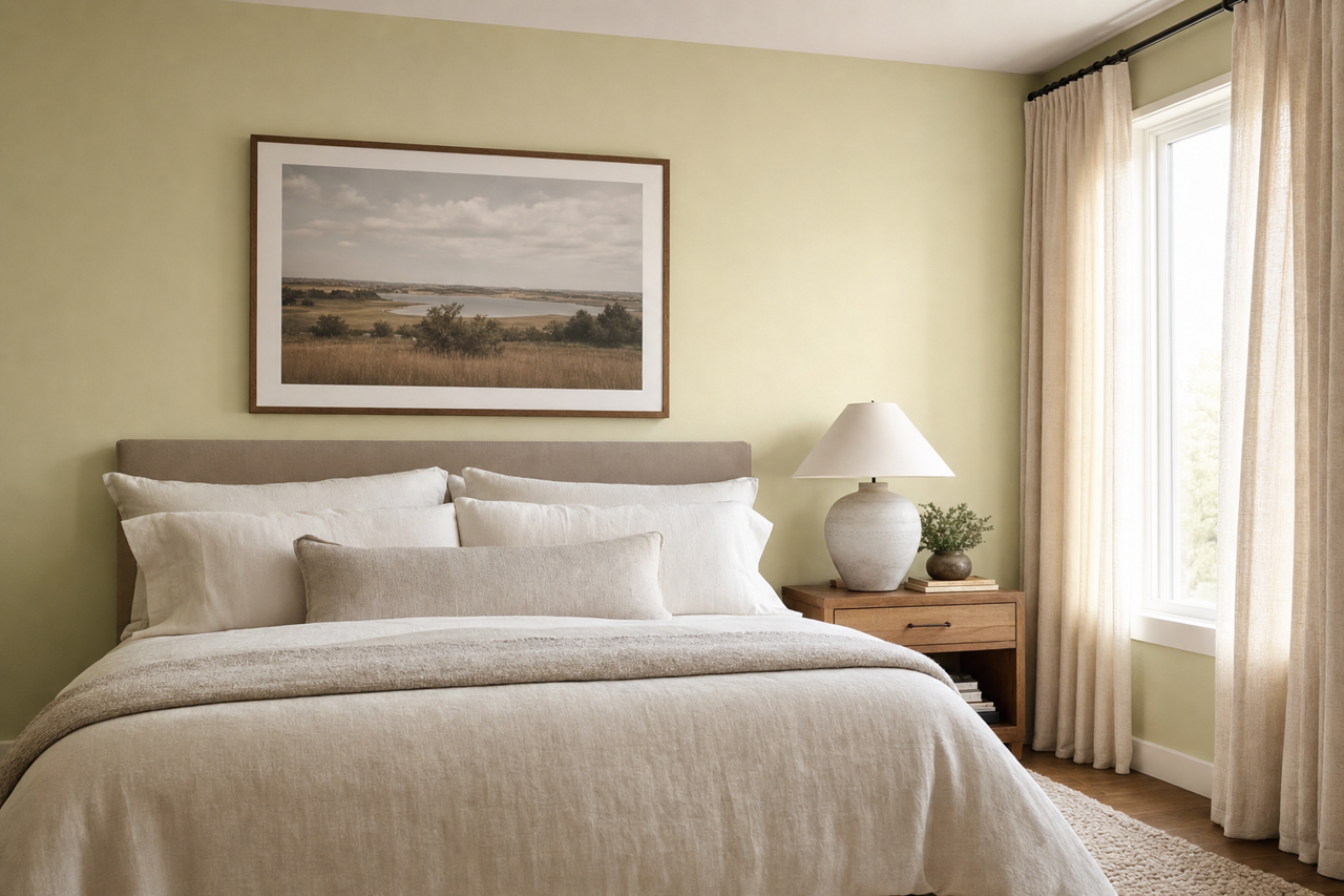 Paris Mint by Valspar on interiors