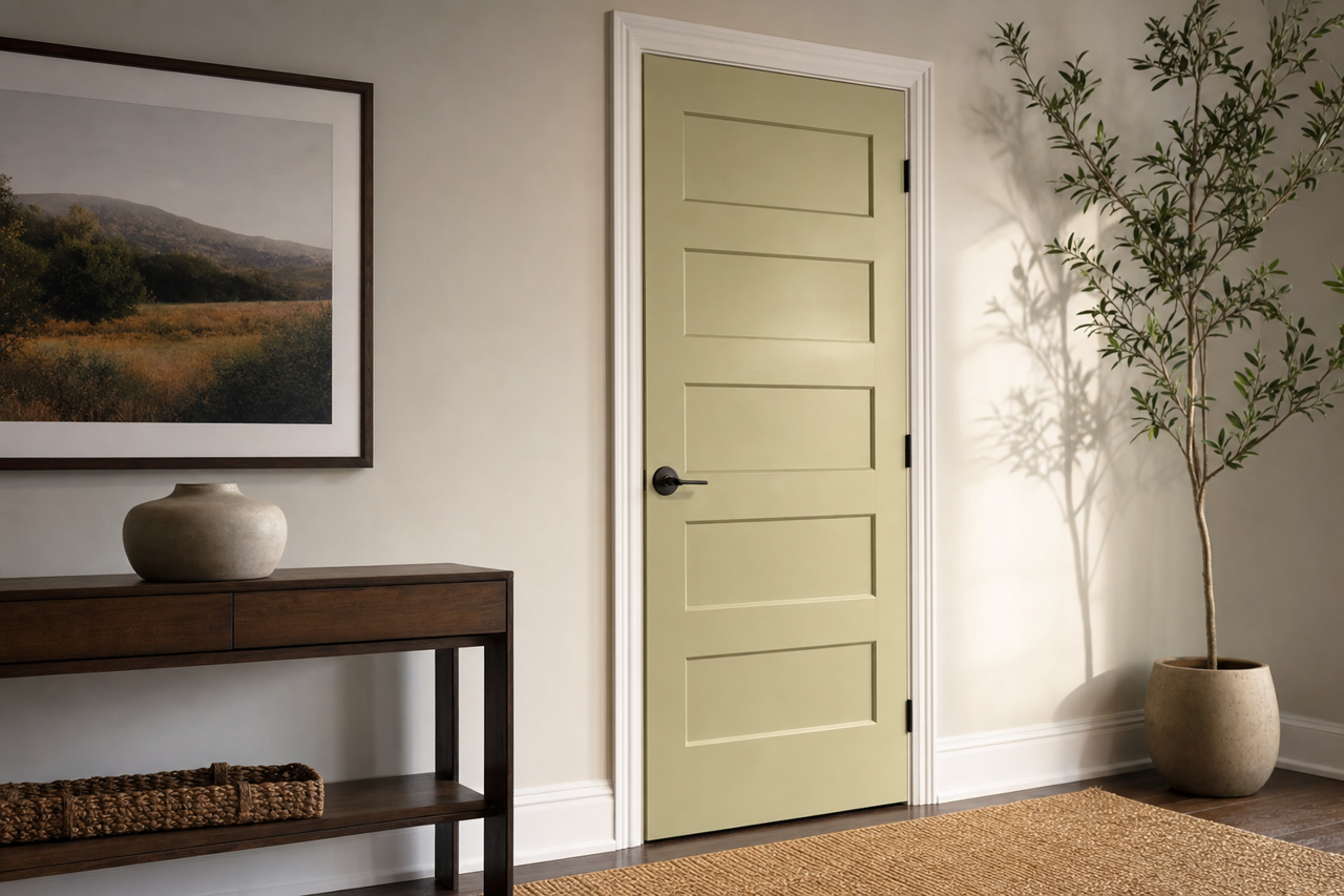 Sumptuous Sage by Valspar on interior-doors