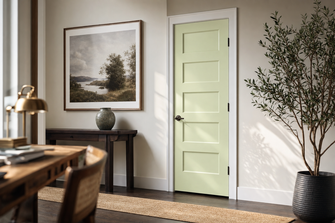 Summer Rapture by Valspar on interior-doors