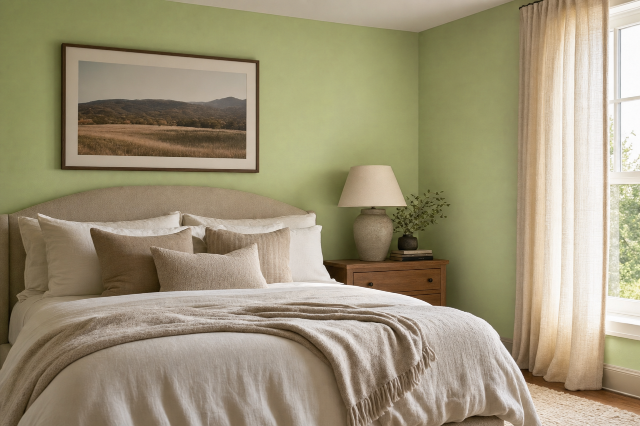 Greenhouse Tint by Valspar on interiors