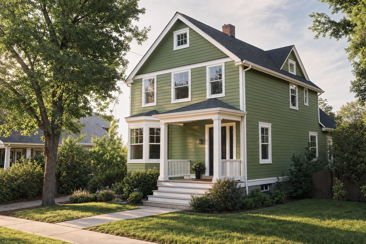 Tropical Foliage by Valspar on exterior