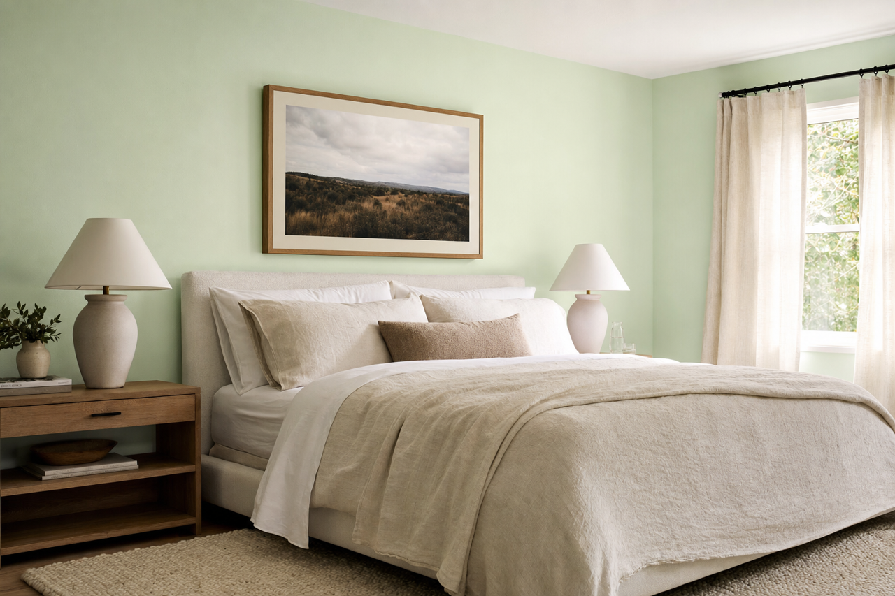 Minty Fresh by Valspar on interiors