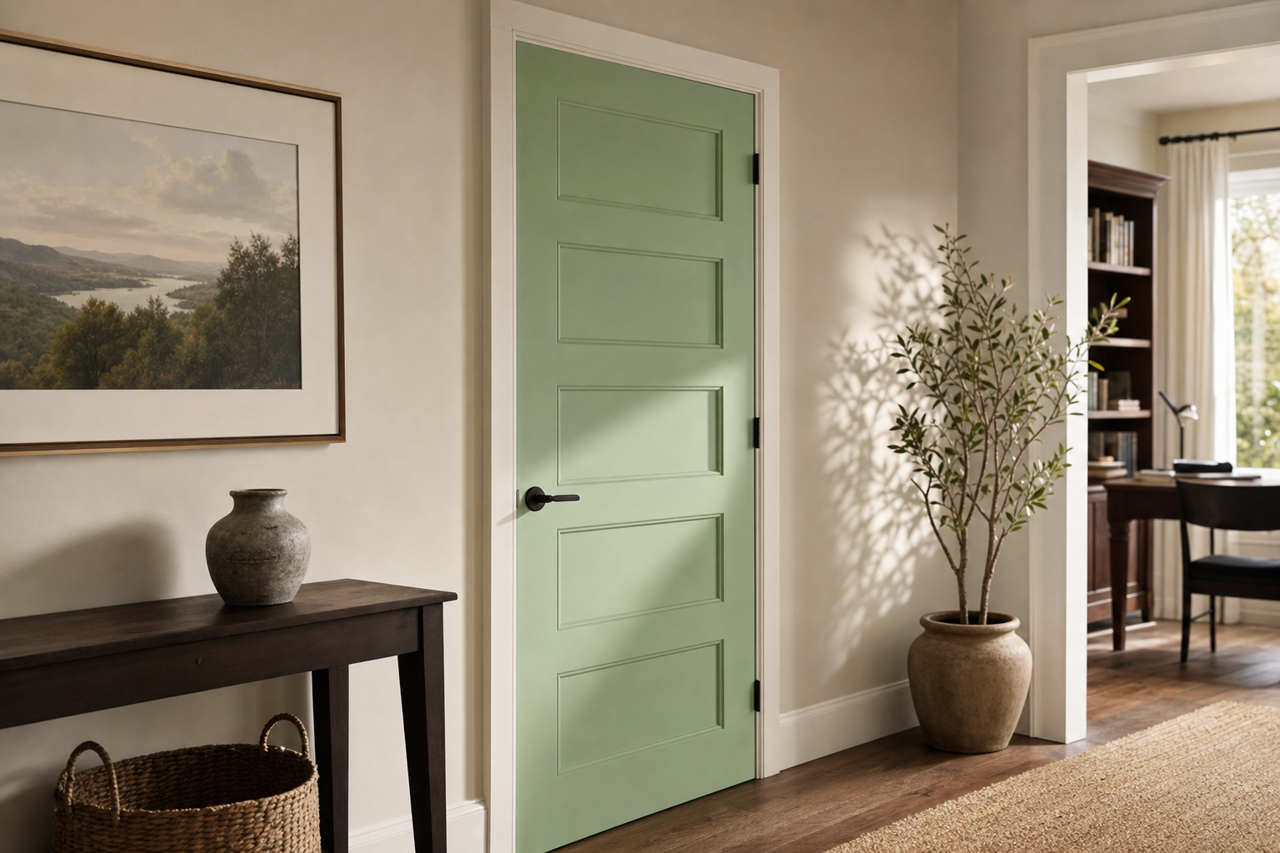 Tossed Salad by Valspar on interior-doors