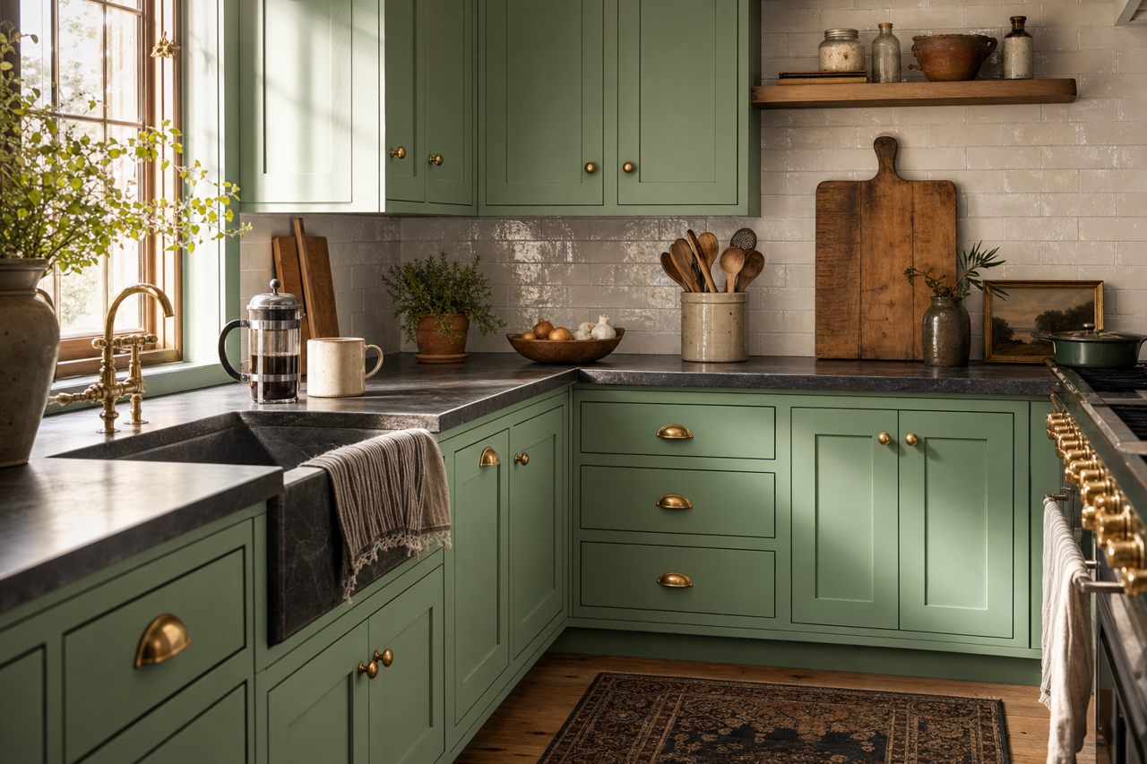 Elf by Valspar on cabinets