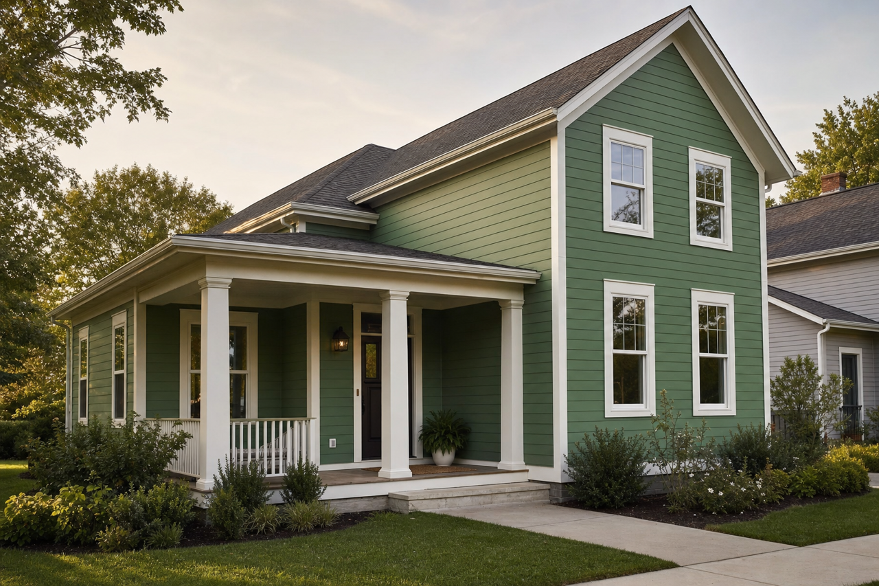 Simply Green by Valspar on exterior