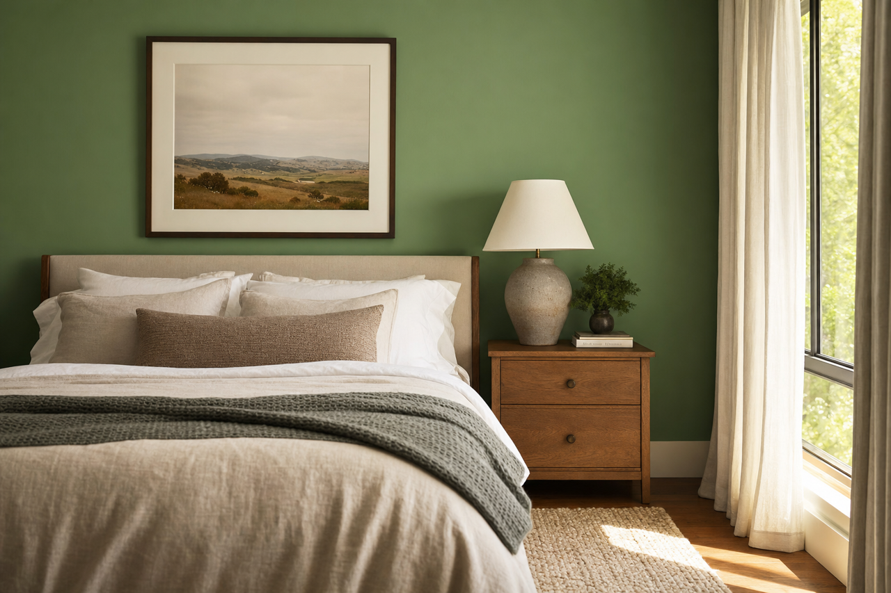 Simply Green by Valspar on interiors