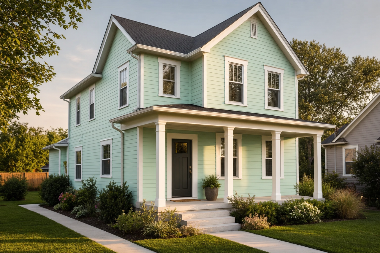 Beach Blanket by Valspar on exterior