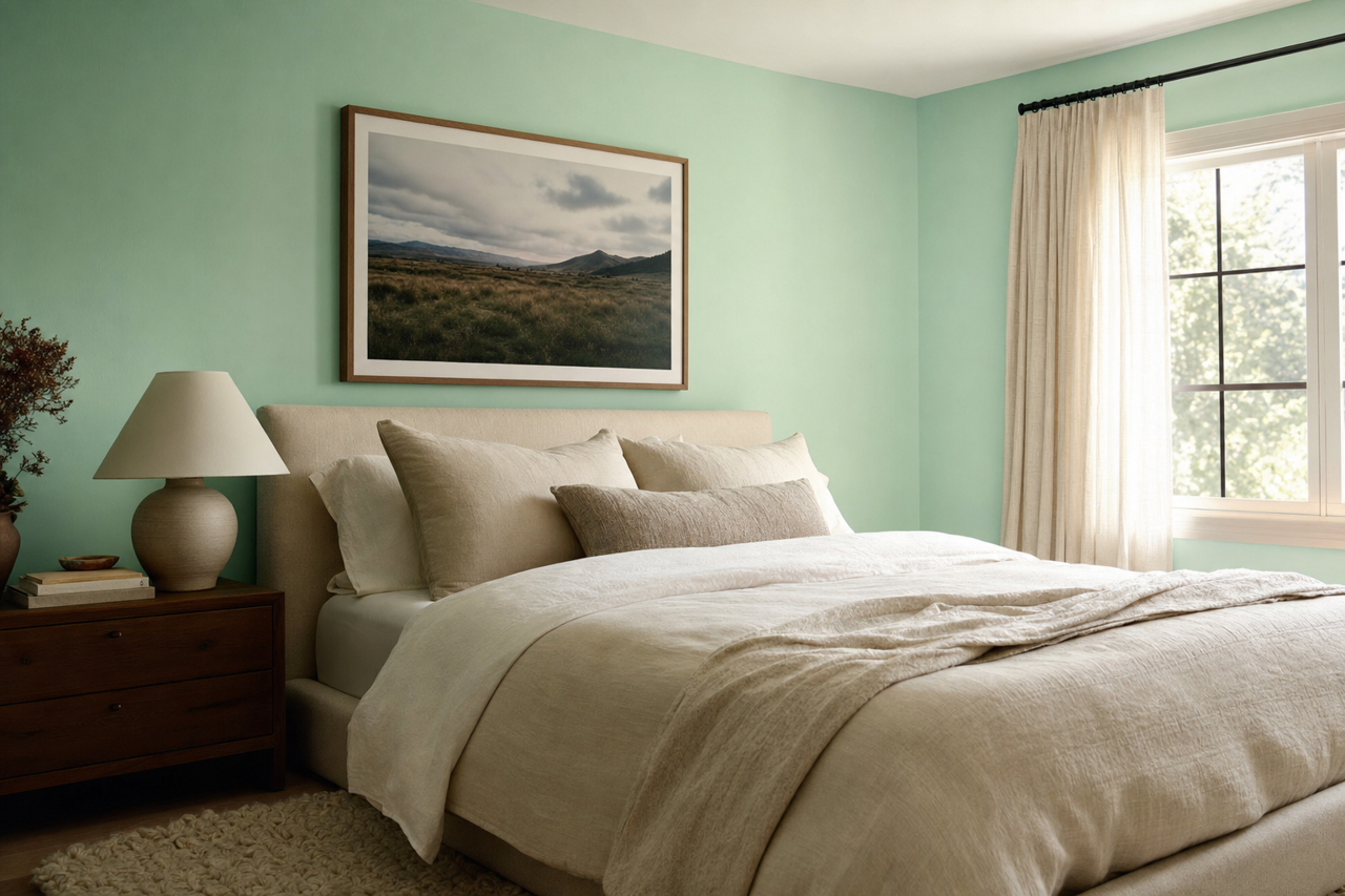 Beach Blanket by Valspar on interiors
