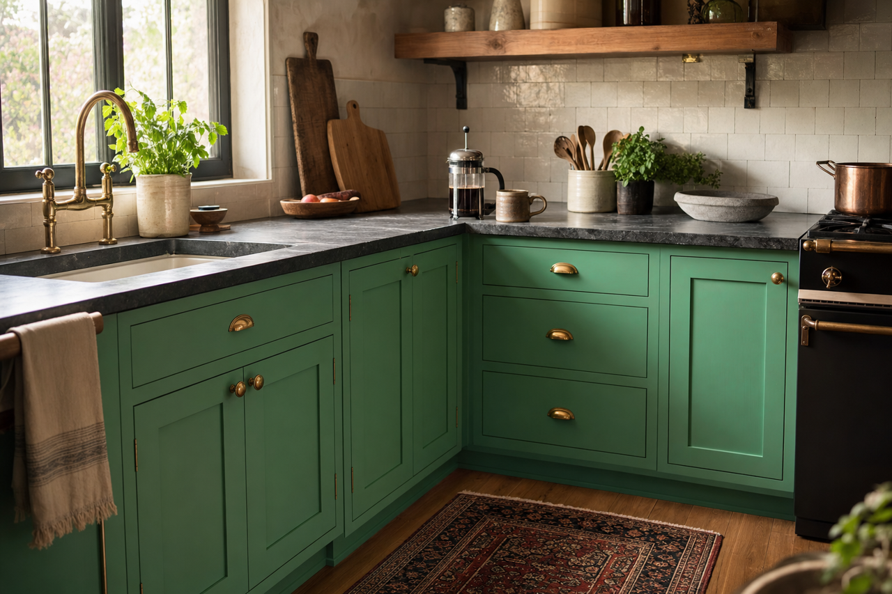 Divot by Valspar on cabinets