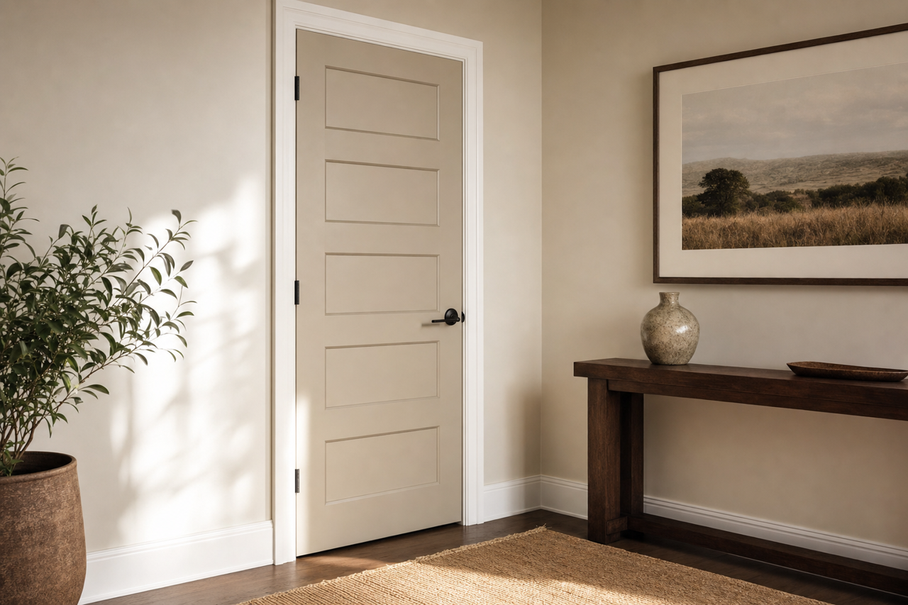 Frappé by Valspar on interior-doors