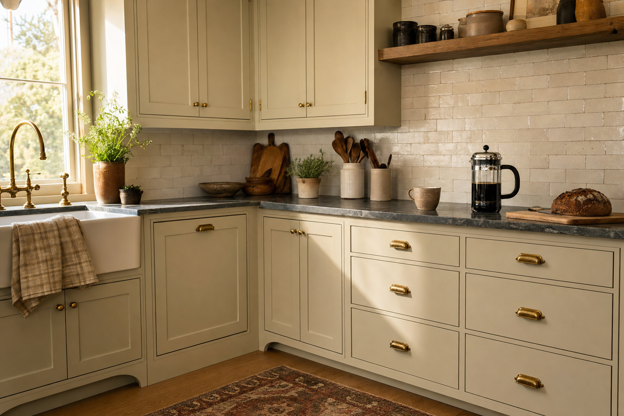 Carriage House by Valspar on cabinets