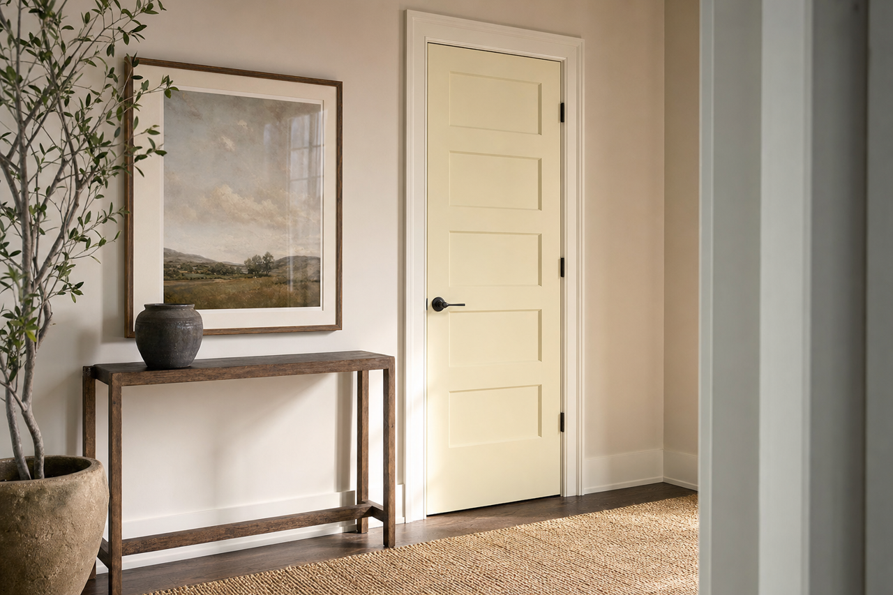 Spring Reflection by Valspar on interior-doors