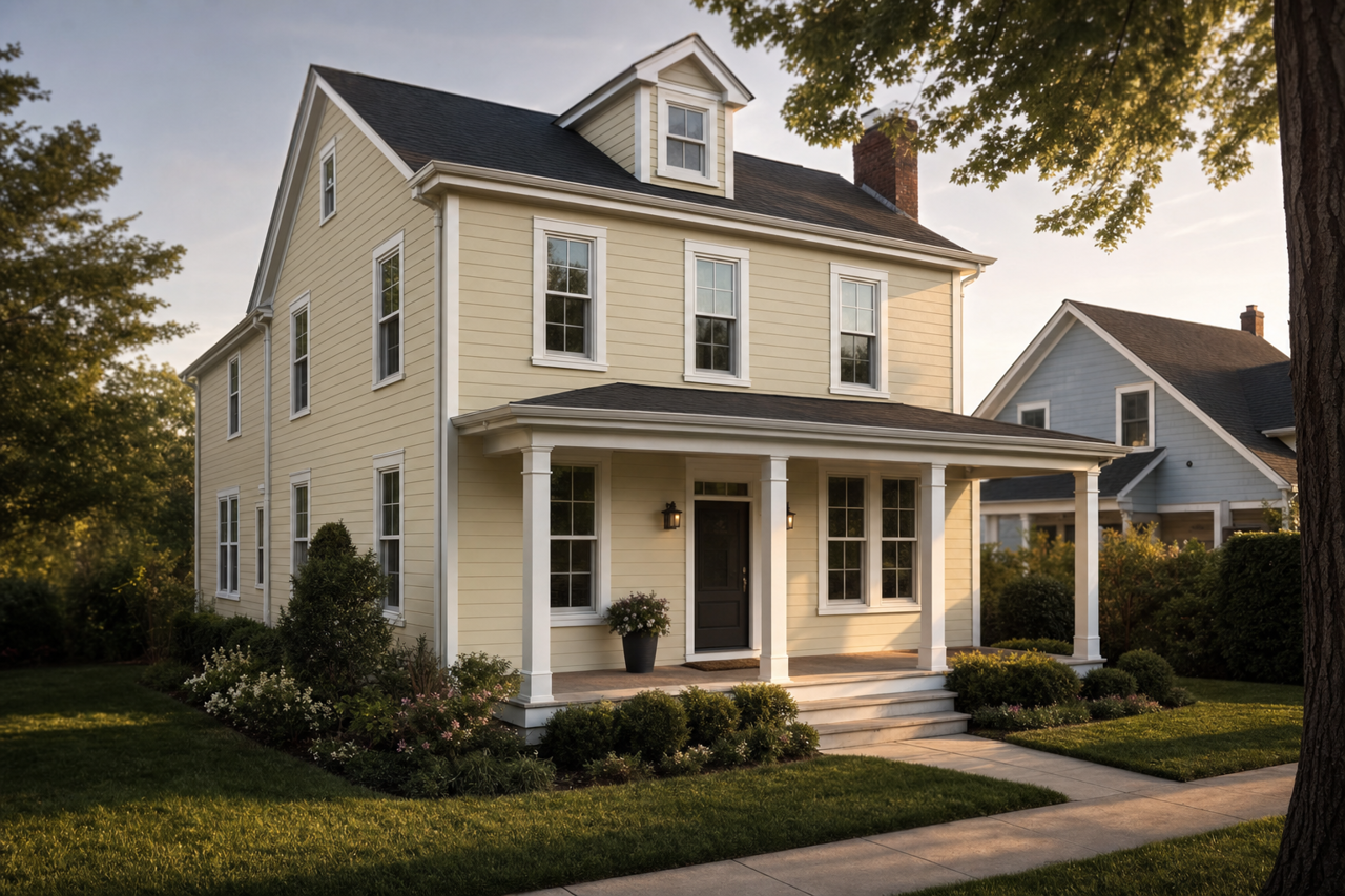 Martinique Dawn by Valspar on exterior