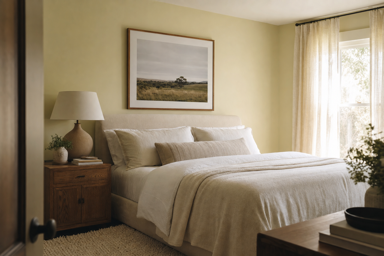 Martinique Dawn by Valspar on interiors