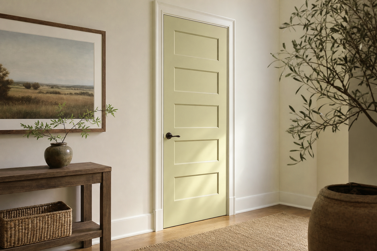 Young Willow by Valspar on interior-doors