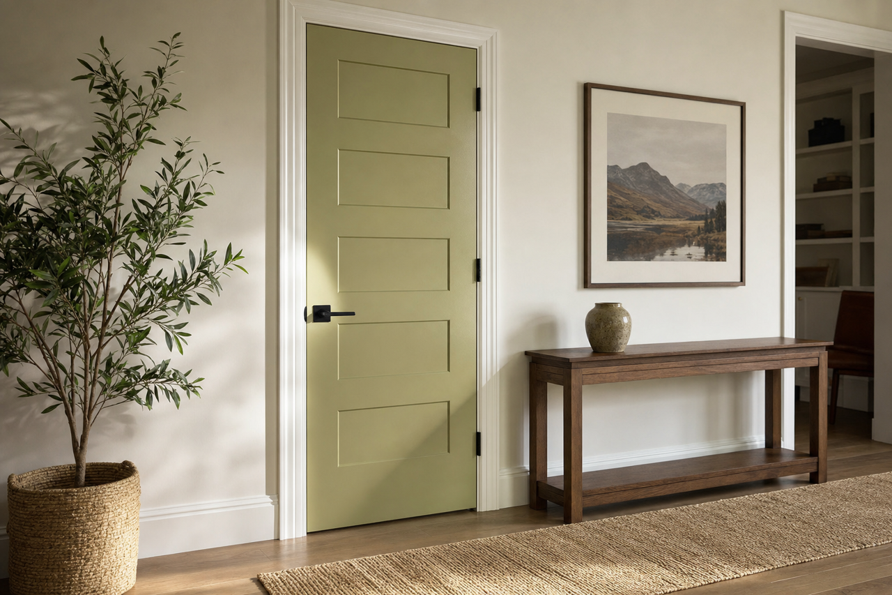 Prairie Brush by Valspar on interior-doors