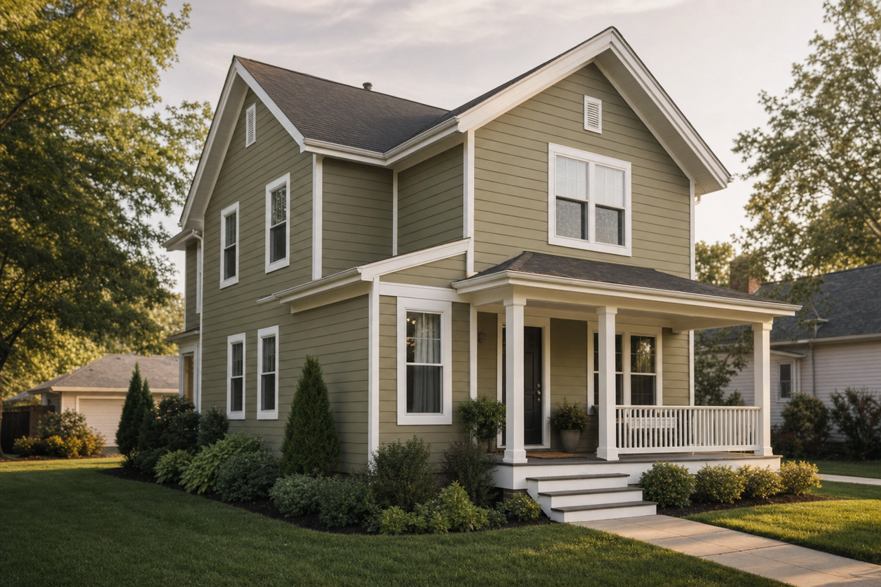 Jungle Thicket by Valspar on exterior