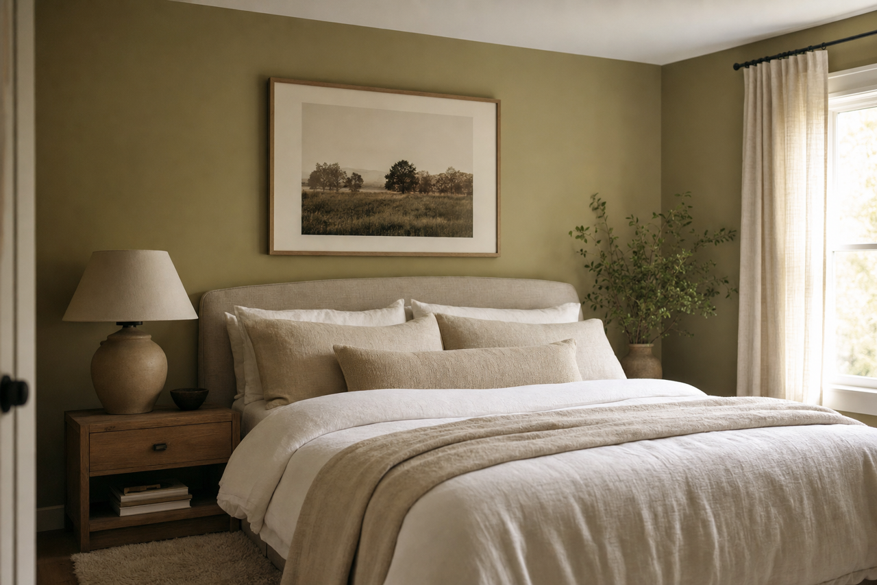 Jungle Thicket by Valspar on interiors
