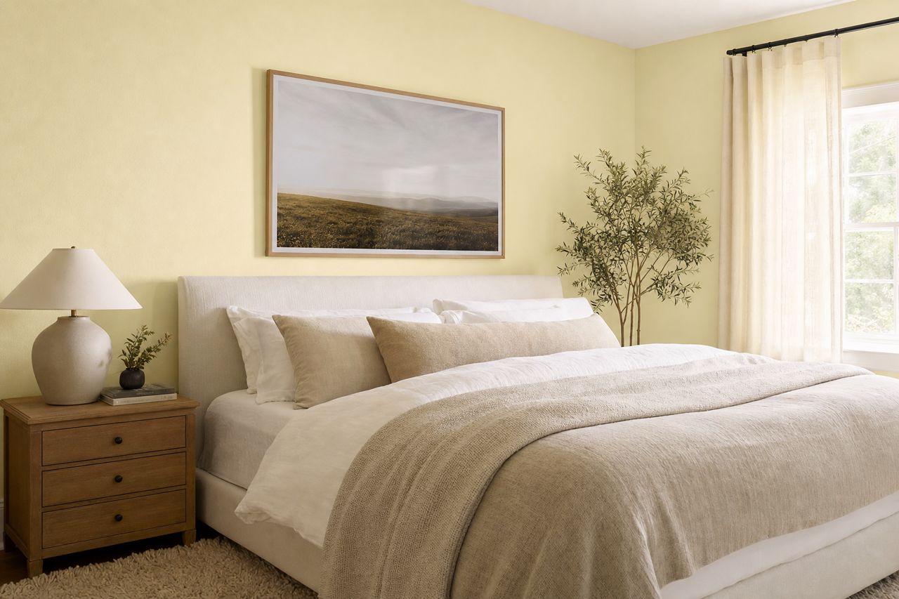Ambrosia Mist by Valspar on interiors