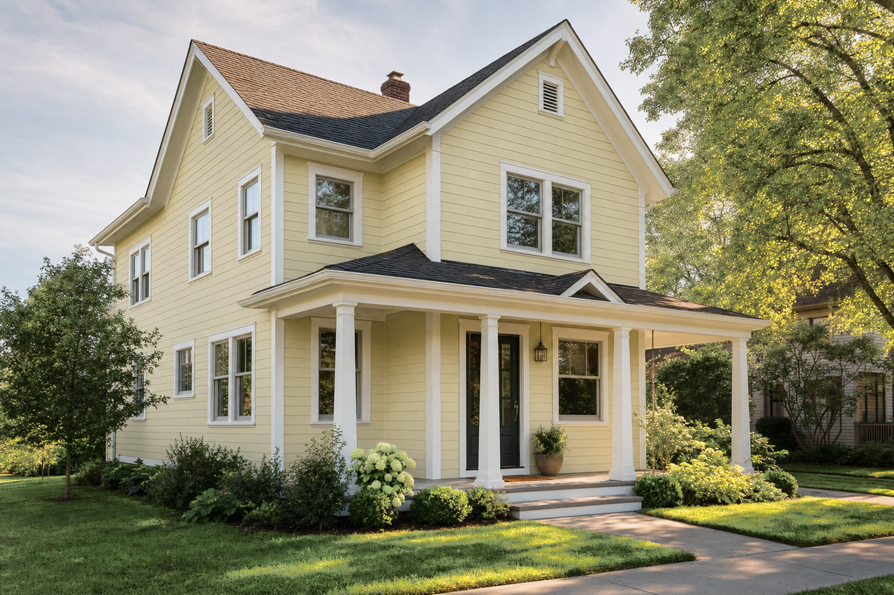 Mild Evergreen by Valspar on exterior