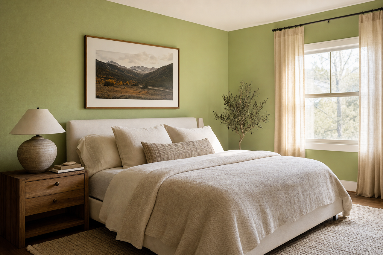 Fiddlehead Fern by Valspar on interiors