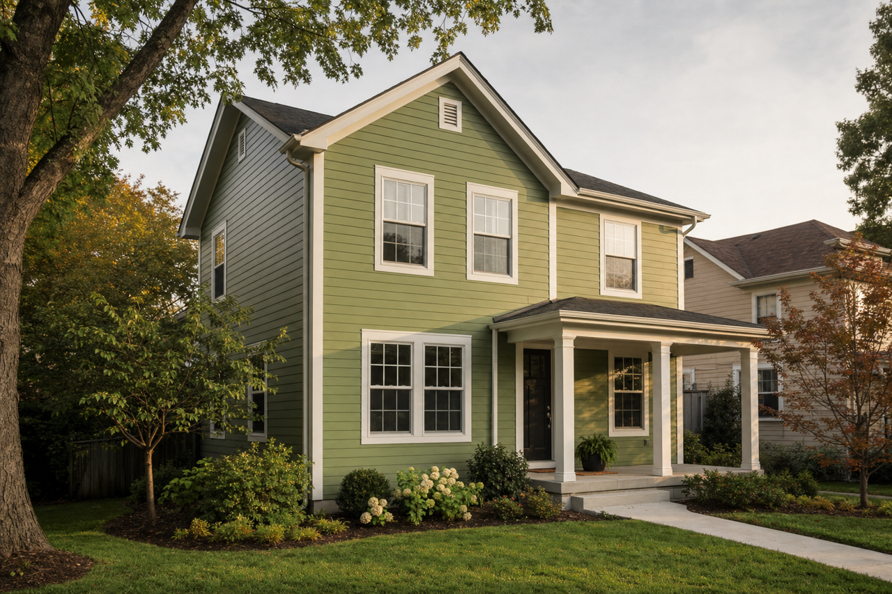 Palm Leaf by Valspar on exterior